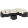 Set de sofás de jardín 8 piezas y cojines ratán sintético negro by , Modular outdoor sofas - Ref: Foro24-3251393, Price: 473,...