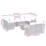 Set de sofás de jardín 10 pzas cojines ratán sintético negro by , Garden sets - Ref: Foro24-3259536, Price: 598,31 €, Discoun...