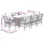 Set comedor de jardín 9 pzas con cojines ratán sintético beige by , Garden sets - Ref: Foro24-3212063, Price: 1,00 €, Discoun...