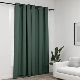 Blackout curtain with green linen look and eyelets 290x245 cm by vidaXL, Curtains and curtains - Ref: Foro24-321187, Price: 5...