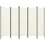 5-teiliger weißer Raumteiler 250x180 cm von vidaXL, Raumteiler - Ref: Foro24-320723, Preis: 49,39 €, Rabatt: %