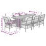 Set comedor de jardín 9 pzas con cojines ratán sintético beige by , Garden sets - Ref: Foro24-3212077, Price: 982,01 €, Disco...