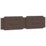 Bed with brown synthetic leather mattress 200x200 cm by , Beds and slatted bases - Ref: Foro24-3208889, Price: 441,03 €, Disc...