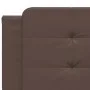 Bed with brown synthetic leather mattress 200x200 cm by , Beds and slatted bases - Ref: Foro24-3208889, Price: 441,03 €, Disc...