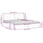 Bed with brown synthetic leather mattress 200x200 cm by , Beds and slatted bases - Ref: Foro24-3208889, Price: 441,03 €, Disc...