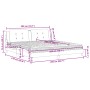 Bett mit brauner Kunstledermatratze 200x200 cm von , Betten und Lattenroste - Ref: Foro24-3208889, Preis: 464,79 €, Rabatt: %