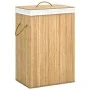 Wäschekorb aus Bambus, 2 Abschnitte, 72 l von vidaXL, Wäschekörbe - Ref: Foro24-320739, Preis: 44,73 €, Rabatt: %