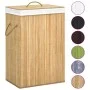 Wäschekorb aus Bambus, 2 Abschnitte, 72 l von vidaXL, Wäschekörbe - Ref: Foro24-320739, Preis: 44,73 €, Rabatt: %