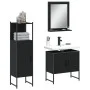 Set de muebles de baño 3 piezas madera contrachapada negro by , Bathroom furniture - Ref: Foro24-3214344, Price: 135,27 €, Di...