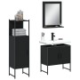 Set de muebles de baño 3 piezas madera contrachapada negro by , Bathroom furniture - Ref: Foro24-3214344, Price: 135,17 €, Di...