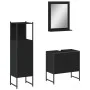 Set de muebles de baño 3 piezas madera contrachapada negro by , Bathroom furniture - Ref: Foro24-3214344, Price: 135,27 €, Di...