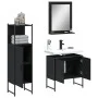 Set de muebles de baño 3 piezas madera contrachapada negro by , Bathroom furniture - Ref: Foro24-3214344, Price: 135,27 €, Di...