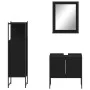 Set de muebles de baño 3 piezas madera contrachapada negro by , Bathroom furniture - Ref: Foro24-3214344, Price: 135,27 €, Di...