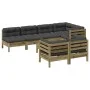 Gartensofa-Set, 8-teilig, mit Kissen, imprägnierte Kiefernholzmöbel von , Gartensets - Ref: Foro24-3299352, Preis: 682,98 €, ...