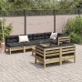 Gartensofa-Set, 8-teilig, mit Kissen, imprägnierte Kiefernholzmöbel von , Gartensets - Ref: Foro24-3299352, Preis: 683,69 €, ...