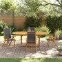 Juego comedor de jardín 5 pzas madera maciza acacia y textileno de , Conjuntos de jardín - Ref: Foro24-3279258, Precio: 613,9...