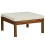 Gartenmöbel 7 Stück creme Kissen massives Akazienholz von , Gartensets - Ref: Foro24-3086930, Preis: 886,20 €, Rabatt: %