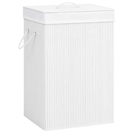 Bamboo laundry basket 2 sections white 72 l by vidaXL, Laundry baskets - Ref: Foro24-320743, Price: 46,92 €, Discount: %