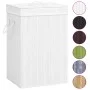 Bamboo laundry basket 2 sections white 72 l by vidaXL, Laundry baskets - Ref: Foro24-320743, Price: 46,92 €, Discount: %