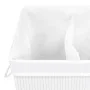 Bamboo laundry basket 2 sections white 72 l by vidaXL, Laundry baskets - Ref: Foro24-320743, Price: 46,92 €, Discount: %