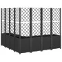 Planter with black PP trellis 160x160x140 cm by , Pots and planters - Ref: Foro24-367883, Price: 306,93 €, Discount: %