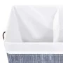 Bamboo laundry basket 2 sections gray 100 l by vidaXL, Laundry baskets - Ref: Foro24-320742, Price: 31,67 €, Discount: %