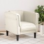 Cream velvet armchair by , Sofas - Ref: Foro24-372572, Price: 153,56 €, Discount: %