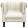 Cream velvet armchair by , Sofas - Ref: Foro24-372572, Price: 153,56 €, Discount: %
