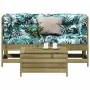 Garden sofa set 3 pieces and impregnated pine wood cushions by , Garden sets - Ref: Foro24-3250759, Price: 348,33 €, Discount: %
