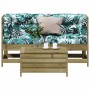 Gartensofa-Set 3-teilig und Kissen aus imprägniertem Kiefernholz von , Gartensets - Ref: Foro24-3250759, Preis: 353,22 €, Rab...
