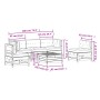 6-teiliges Gartenmöbel-Set mit imprägnierten Kiefernholzkissen von , Gartensets - Ref: Foro24-3250727, Preis: 598,78 €, Rabat...
