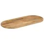 Oval table top solid mango wood 110x50x3.8 cm by , Table tops - Ref: Foro24-370137, Price: 95,90 €, Discount: %