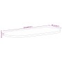 Oval table top solid mango wood 110x50x3.8 cm by , Table tops - Ref: Foro24-370137, Price: 97,78 €, Discount: %