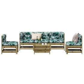 Garden furniture set 6 pieces and impregnated pine wood cushions by , Garden sets - Ref: Foro24-3250719, Price: 611,29 €, Dis...