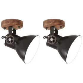 Industrielle Wand-/Deckenlampen 2 Stück schwarz 20x25 cm E27 von vidaXL, Lampen - Ref: Foro24-320514, Preis: 66,71 €, Rabatt: %