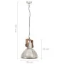Industrielle Pendelleuchte 25 W silber rund 30 cm E27 von vidaXL, Lampen - Ref: Foro24-320530, Preis: 54,93 €, Rabatt: %