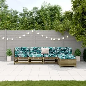 5-piece garden furniture set with impregnated pine wood cushions by , Garden sets - Ref: Foro24-3250843, Price: 518,44 €, Dis...