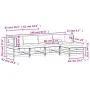 5-piece garden furniture set with impregnated pine wood cushions by , Garden sets - Ref: Foro24-3250843, Price: 533,19 €, Dis...