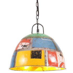 Lámpara colgante vintage 25 W multicolor redonda 31 cm E27
