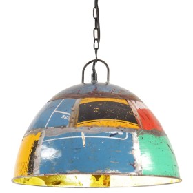 Lámpara colgante vintage 25 W multicolor redonda 41 cm E27