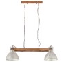 Lámpara colgante industrial 25 W plateada 109 cm E27 de vidaXL, Lámparas - Ref: Foro24-320525, Precio: 101,95 €
