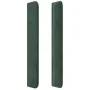 Headboard with dark green velvet ears 183x16x118/128cm by , Headboards and footboards - Ref: Foro24-3119363, Price: 162,77 €,...