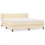 Box spring bed with cream fabric mattress 180x200 cm by , Beds and slatted bases - Ref: Foro24-3129574, Price: 549,97 €, Disc...