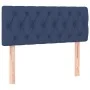 Box spring bed with blue fabric mattress 120x200 cm by , Beds and slatted bases - Ref: Foro24-3140847, Price: 392,44 €, Disco...