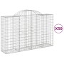 Gabionenkörbe 50 Stück Bogenform Eisen 200x50x120/140 cm von , Töpfe und Pflanzgefäße - Ref: Foro24-3146360, Preis: 4,00 €, R...