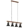 Industrielle Deckenleuchte aus schwarzem Mangoholz E27 von vidaXL, Lampen - Ref: Foro24-320523, Preis: 115,31 €, Rabatt: %