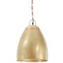Lámpara colgante industrial redonda 25 W latón 32 cm E27