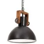 Round industrial pendant lamp 25 W black 30 cm E27 by vidaXL, Lamps - Ref: Foro24-320536, Price: 63,14 €, Discount: %