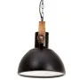 Round industrial pendant lamp 25 W black 30 cm E27 by vidaXL, Lamps - Ref: Foro24-320536, Price: 63,14 €, Discount: %