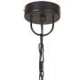 Lámpara colgante industrial redonda 25 W negra 30 cm E27